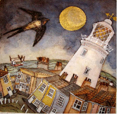 by golden moon the visitor came swooping by golden light and familiar rooftops southwold