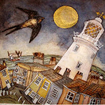 by golden moon the visitor came swooping by golden light and familiar rooftops southwold