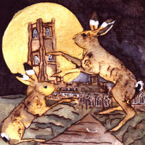 boxing by the golden moon