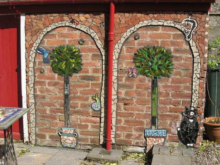 Wall Mosaic in Garden