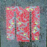 Geisha - Kimono - mixed media mosaic