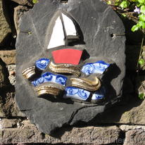 Boat on slate