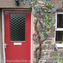 Garden Mosaic with Wisteria