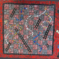 Snakes and Ladders Garden Table