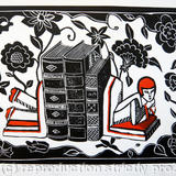 Drusilla Cole Dreaming Bookends - Linocut