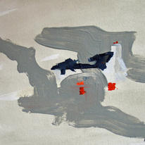 NIGEL KERRY. Derelict cottage, Clun. Acrylic.