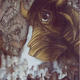 The eternal struggle_2 acrylic,charcol on canvas,36x48