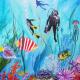 scuba | £75 | 40 x 50cm | acrylic on canvas scuba