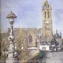 Parish Church and Bridge Inn Peebles