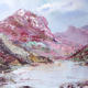 Pinklit mountain