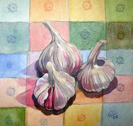 Garlic on check