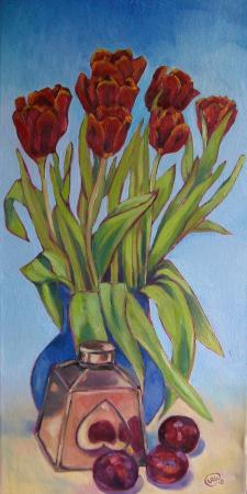Tulips and the Copper Pot