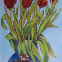 Tulips and the Copper Pot