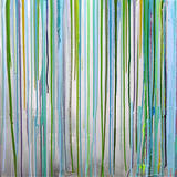 Rain Stopped Play - gloss and metallic paints on canvas