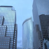 skyscrapers in blu