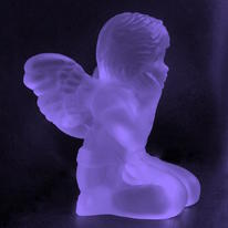 glass angel purple