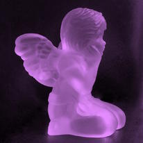glass angel pink
