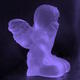 glass angel purple
