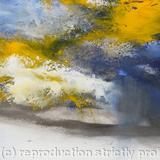 Abstract Landscape Study 4 - mixed media on paper
