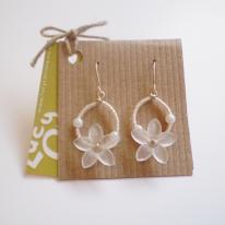 White Flower Hoops
