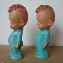 Squeeky baby dolly replica with original rubber doll c1940