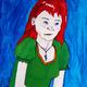 Malisa | £100 | 25 x 30cm | Acrylic on wood board. Malisa