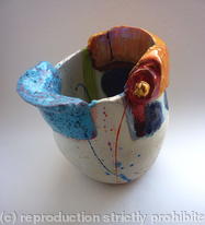 Jug with speckle blue 2010