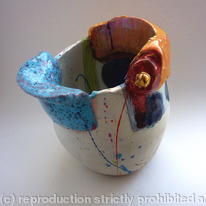 Jug with speckle blue 2010