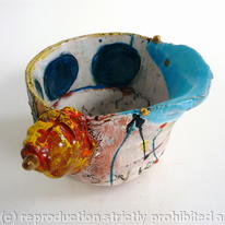 Little jug with speckle blue 2012 