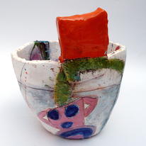 Strap handled bowl  Back view 2012