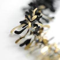 Black and Gold Boa. Detail