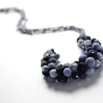 Black Berry Ball Necklace