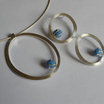 Oval Bud Pendant and Studs