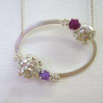 Oval Cluster Bud Pendant