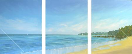 Summer Sails Triptych