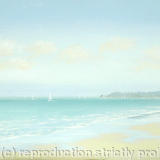 Distant Sails from Bembridge - acrylic on 3d canvas
