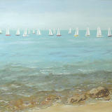 From Shore to Sails - acrylic on 3d canvas