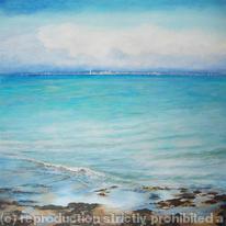 Blue Spinnaker with Wave