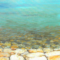 Sunlight on the Rocky Shore