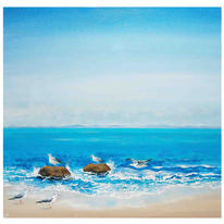 Seagulls on the Rocks