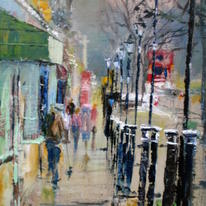 CHISLEHURST PARADE  IN DECEMBER 2011 pleinair