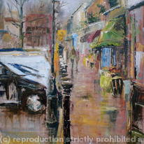 Royal parade Chislehurst kent  December pleinair