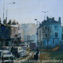 Blackheath village  pleinair painting