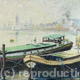 Thames Scene | £850 | 86 x 41cm | Oil on canvas Thames Scene