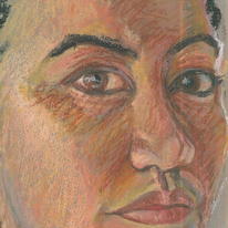 Self, oil pastel