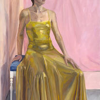 Girl in the Gold dress