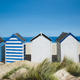 A row of beach huts