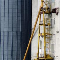 Metal, Concrete and Yellow Pipework