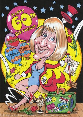 Tap Dancer : 60th Birthday Gift Caricature
