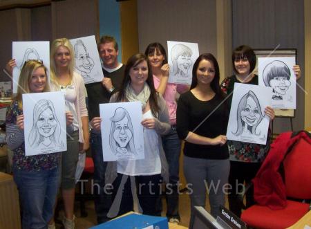 Team Building Day Live Caricatures